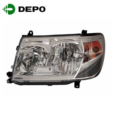 Toyota Land Cruiser 2005 - 2007 FJ100 DEPO Performance Headlight Black