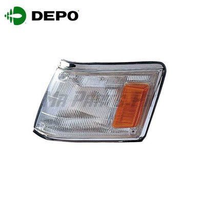 Toyota Corolla 1986 - 1987 DEPO Corner Light Chrome Yellow