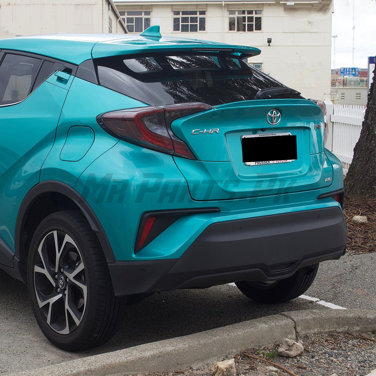 Toyota C-HR 2017 - 2019 TYG Rear Bumper Apron W Sensor Hole - Image 2