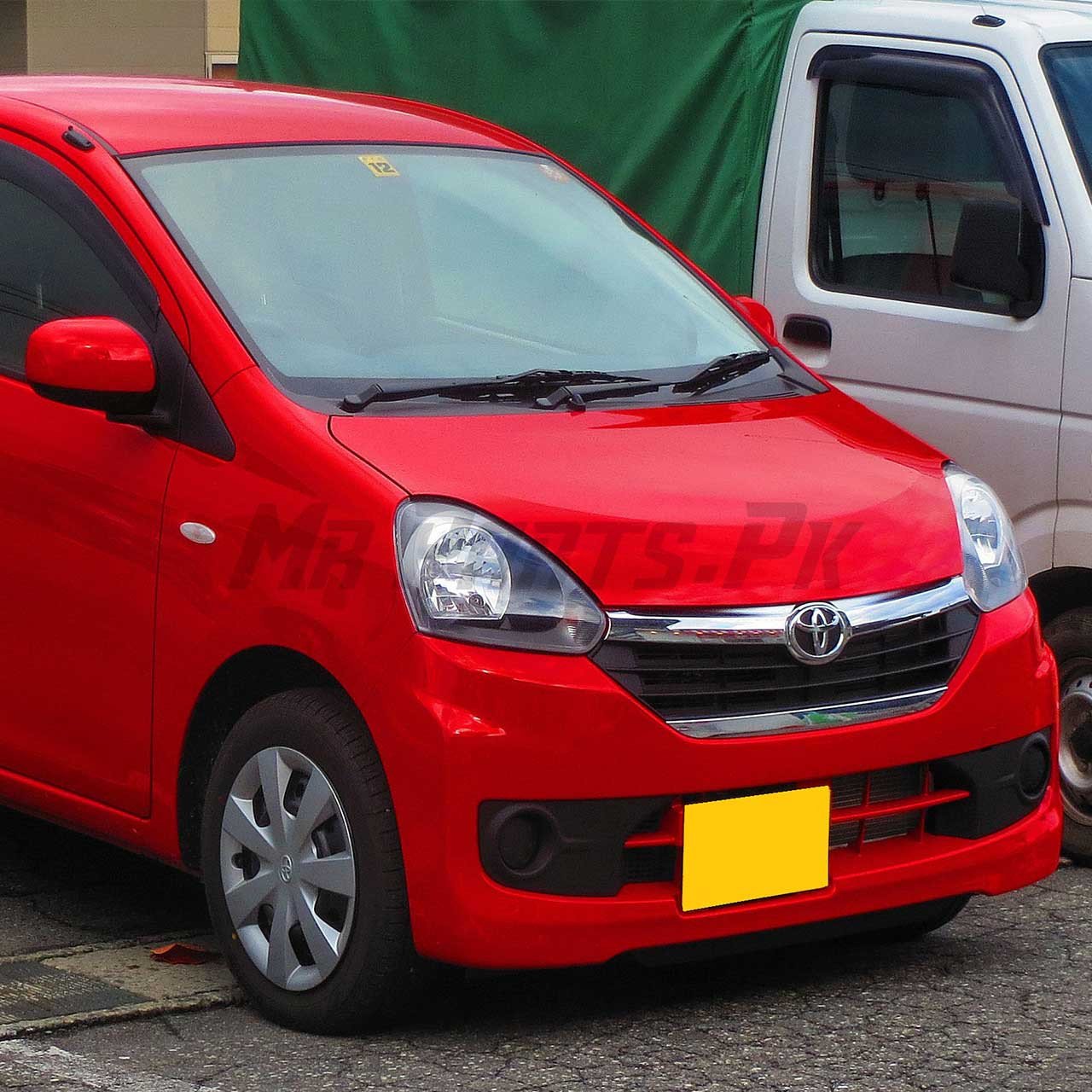 Daihatsu Mira 2014 - 2016 e:S / Toyota Pixis Epoch 2014 - 2016 TYG Front Bumper Primed W Moulding Hole - Image 3